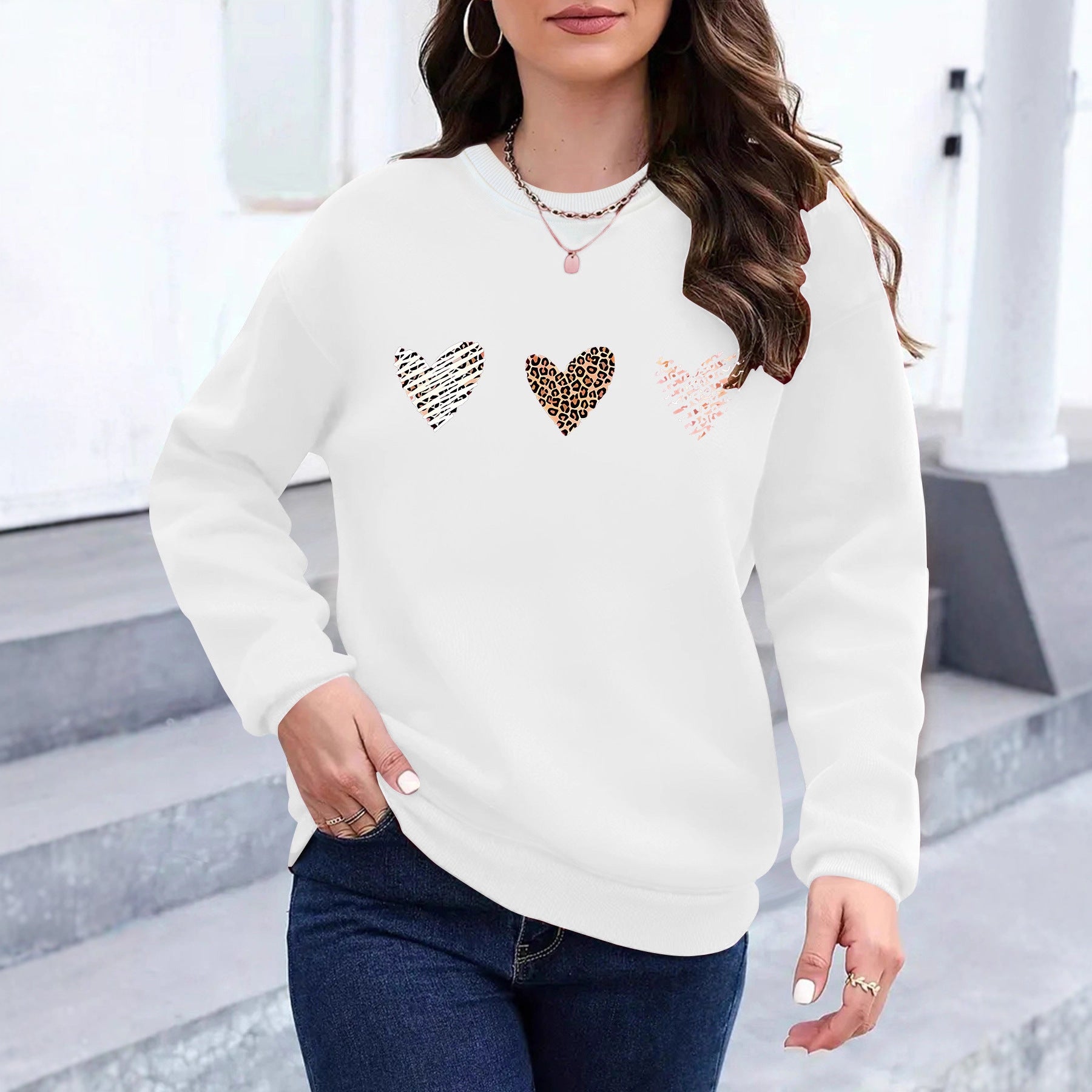 Love Print Hoodie Produktbild – VYROX