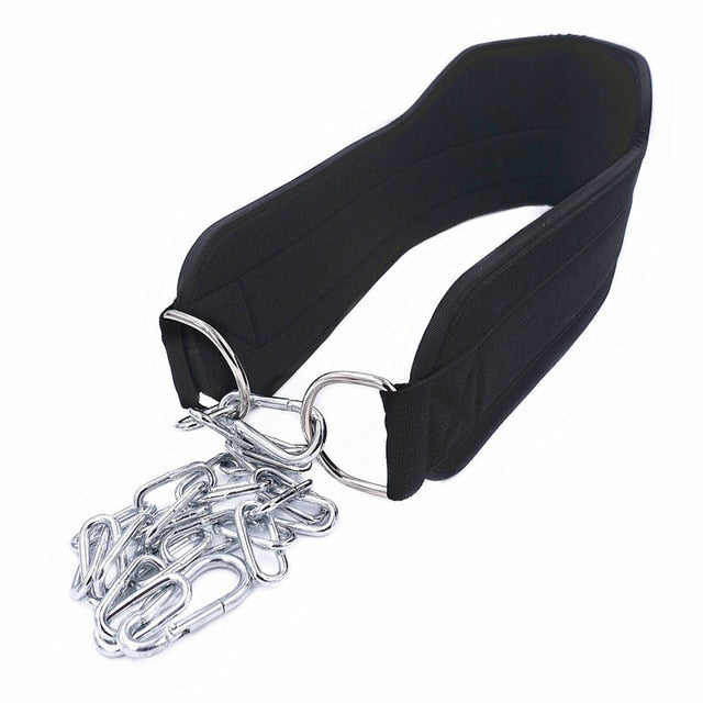 Neopren-Gewichthebergürtel mit Kette