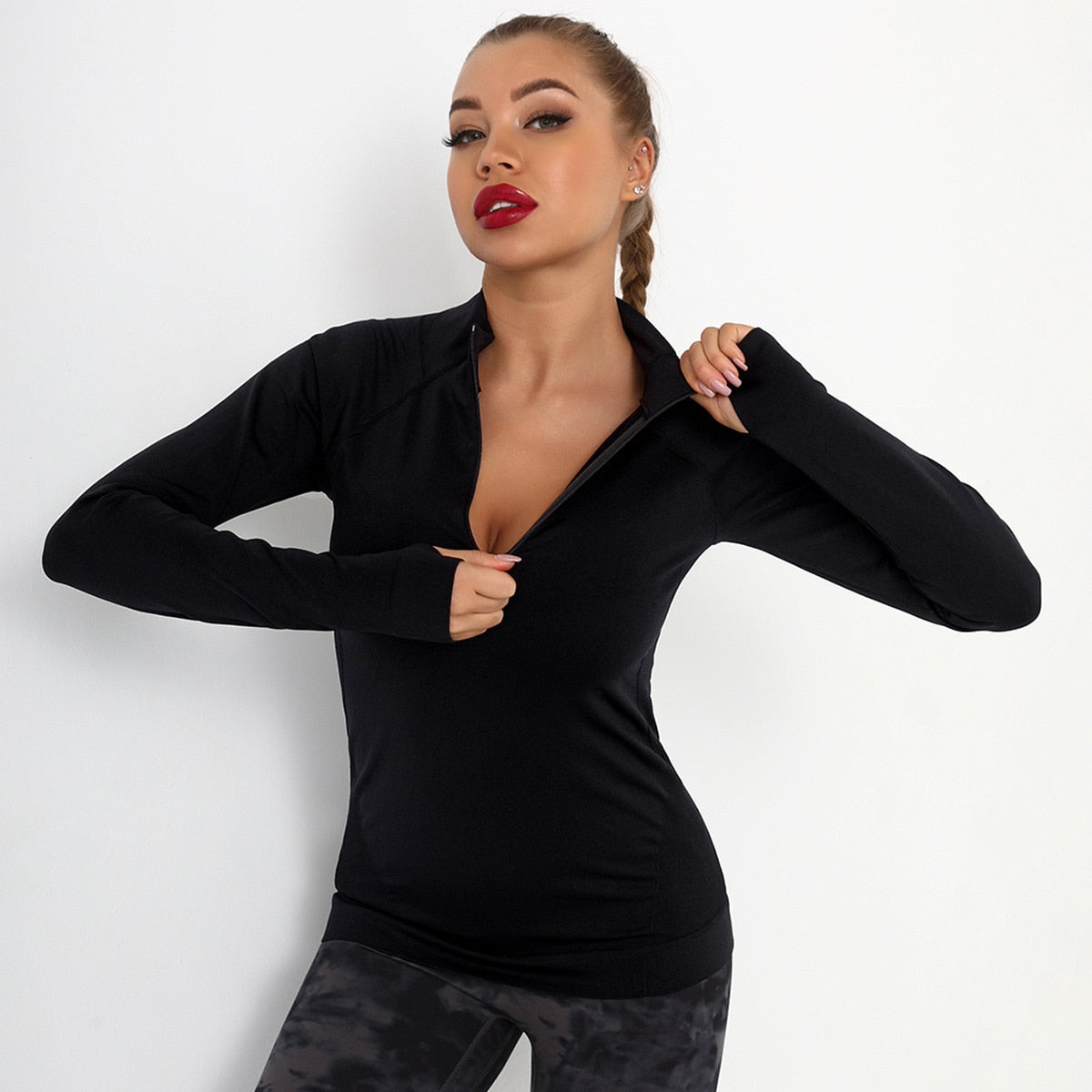 Running Sports Top mit Reißverschluss-Tasche – Ansicht 7 – VYROX