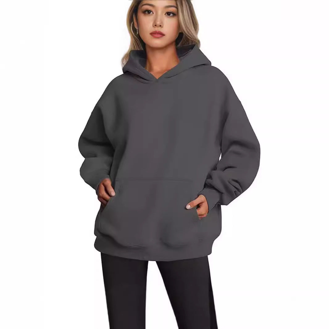 Casual Hoodie mit Kapuze & Taschen – Ansicht 4 – VYROX