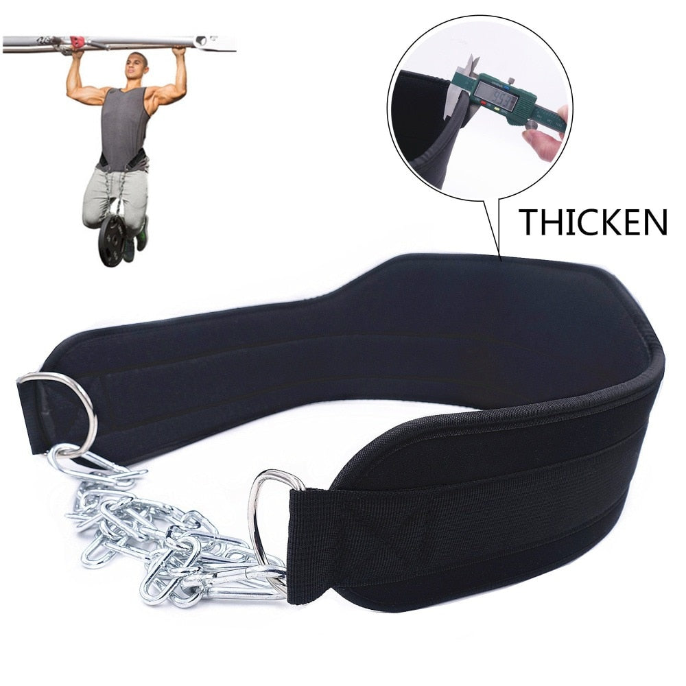 Neopren-Gewichthebergürtel mit Kette – VYROX Fitnesswear