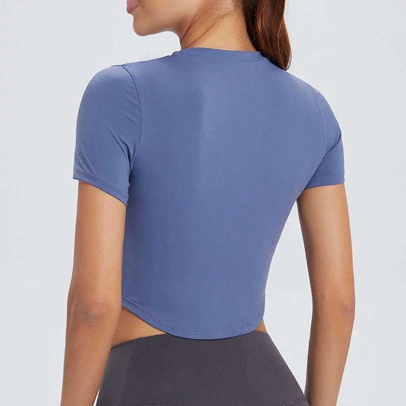 Yoga T-Shirt – Slim Fit Detailansicht – VYROX