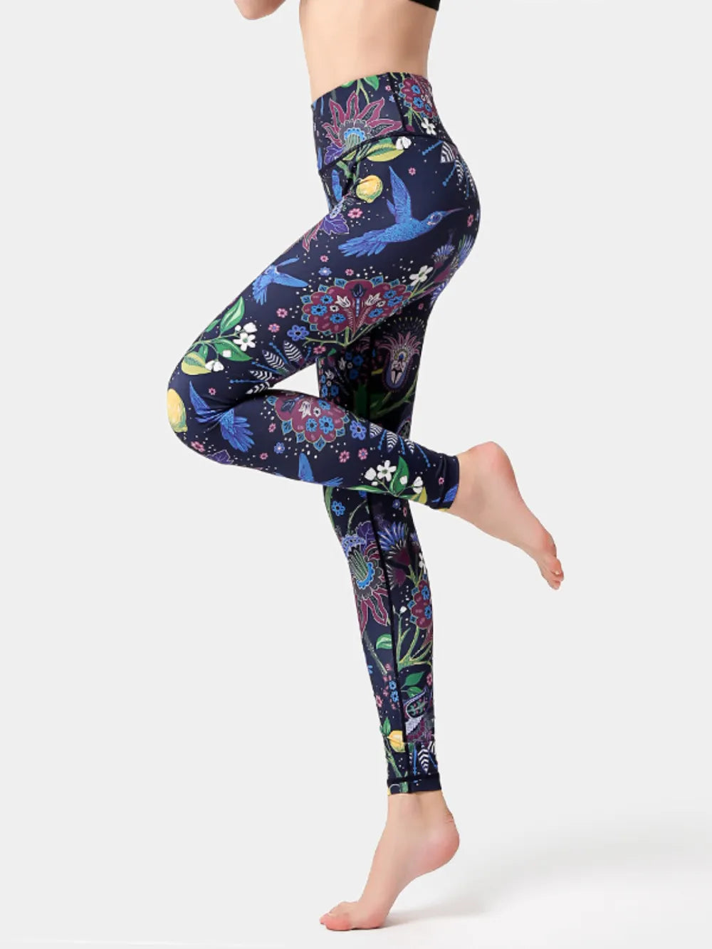 Printed High-Waist Active Leggings Detailansicht – VYROX