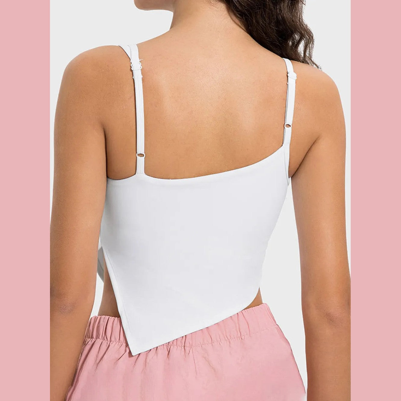 Asymmetrisches Neckholder-Top mit Schlitz – Ansicht 5 – VYROX