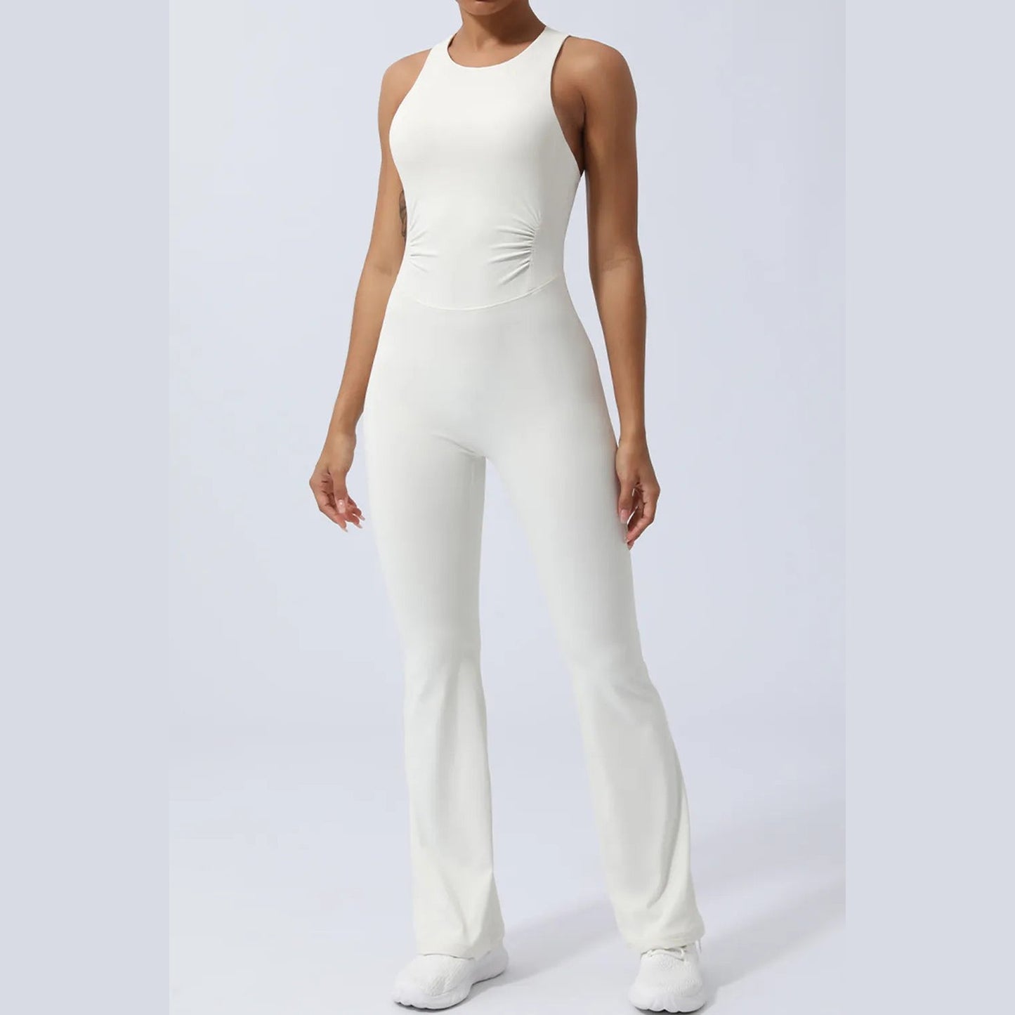 Ärmelloser Jumpsuit mit gekreuzten Trägern – Ansicht 8 – VYROX