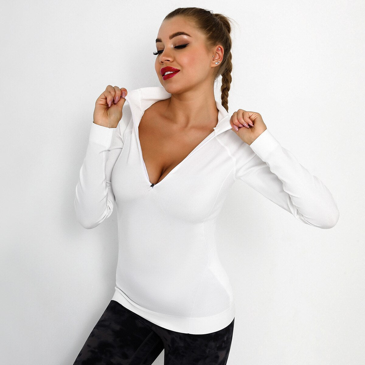 Running Sports Top mit Reißverschluss-Tasche – Ansicht 5 – VYROX