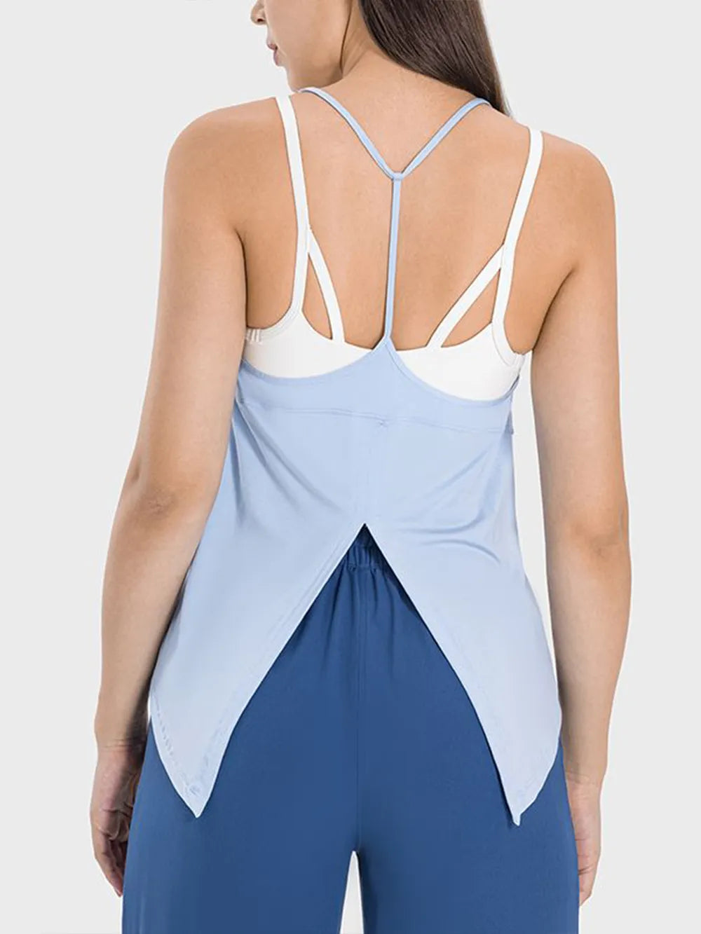 Slit Spaghetti Strap Active Cami – Ansicht 5 – VYROX