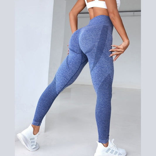 Pfirsichfarbene, hüfthebende High-Waist-Hose – VYROX Fitnesswear