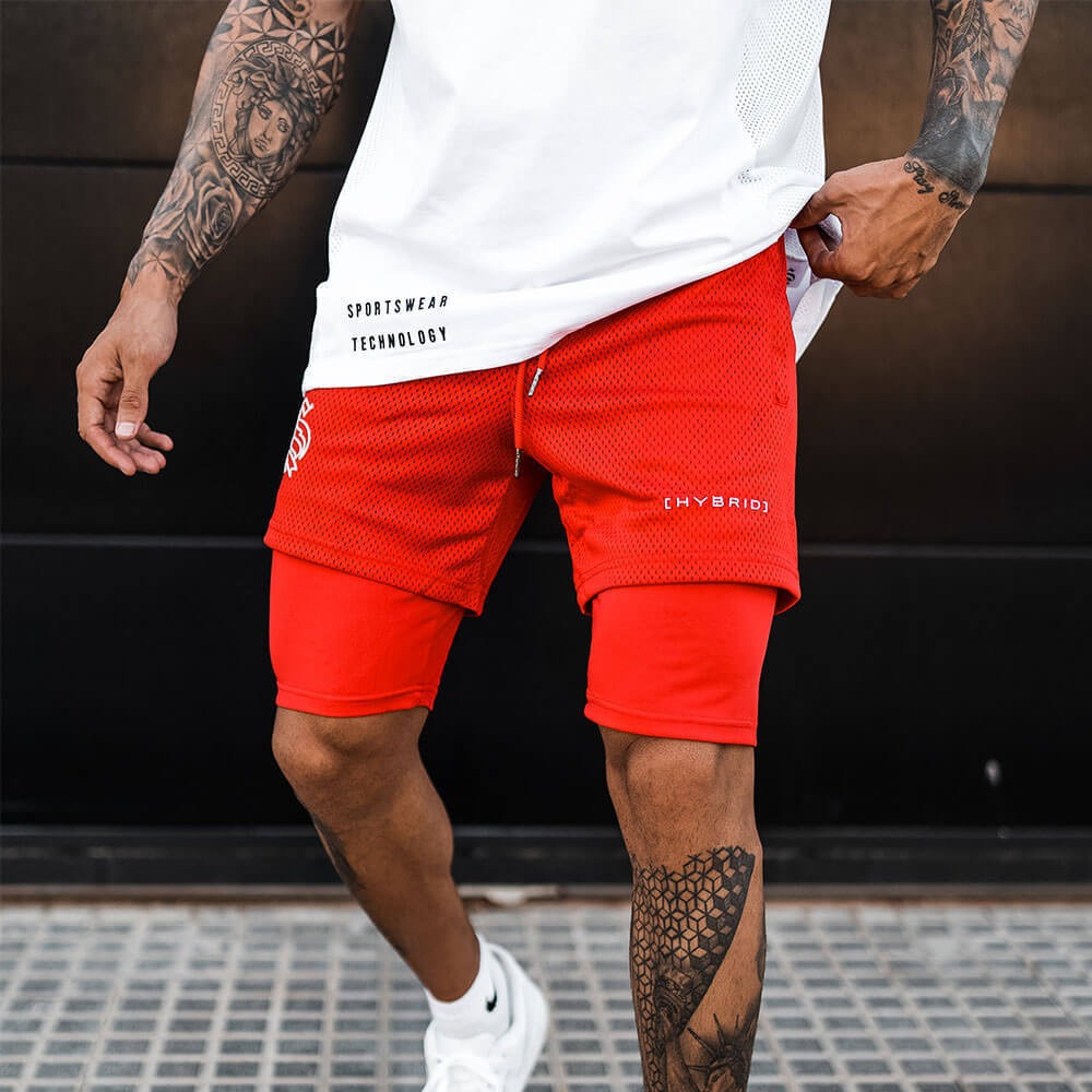 Doppel-Layer Sportshorts für Herren – Ansicht 5 – VYROX