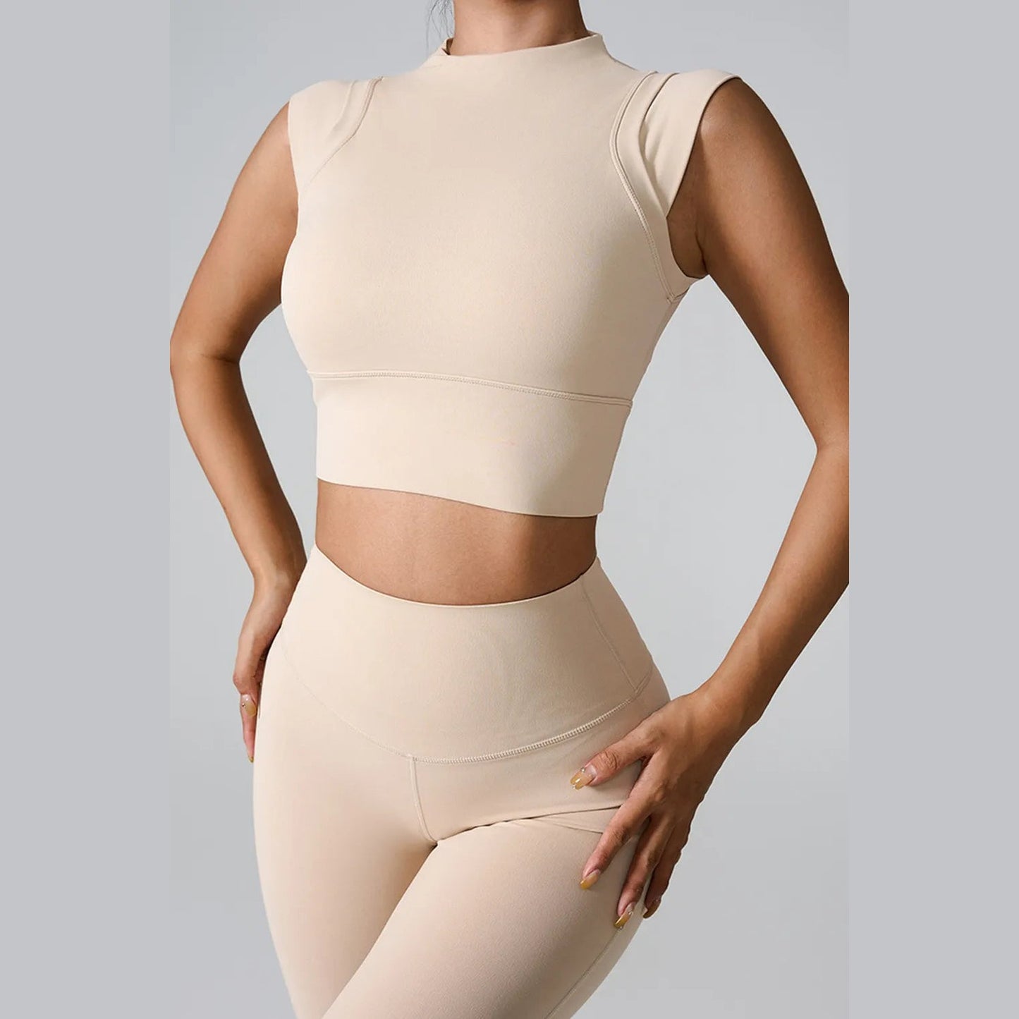 Aktives Tanktop mit Stehkragen – Ansicht 7 – VYROX
