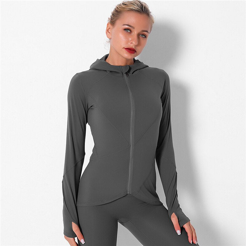 Seamless Long Sleeve Cropped Yoga Top – Ansicht 8 – VYROX