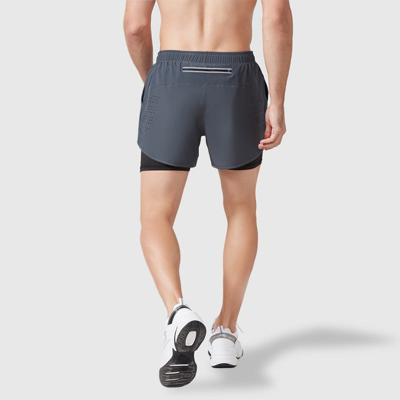 Doppel-Layer Sportshorts für Herren – Ansicht 5 – VYROX