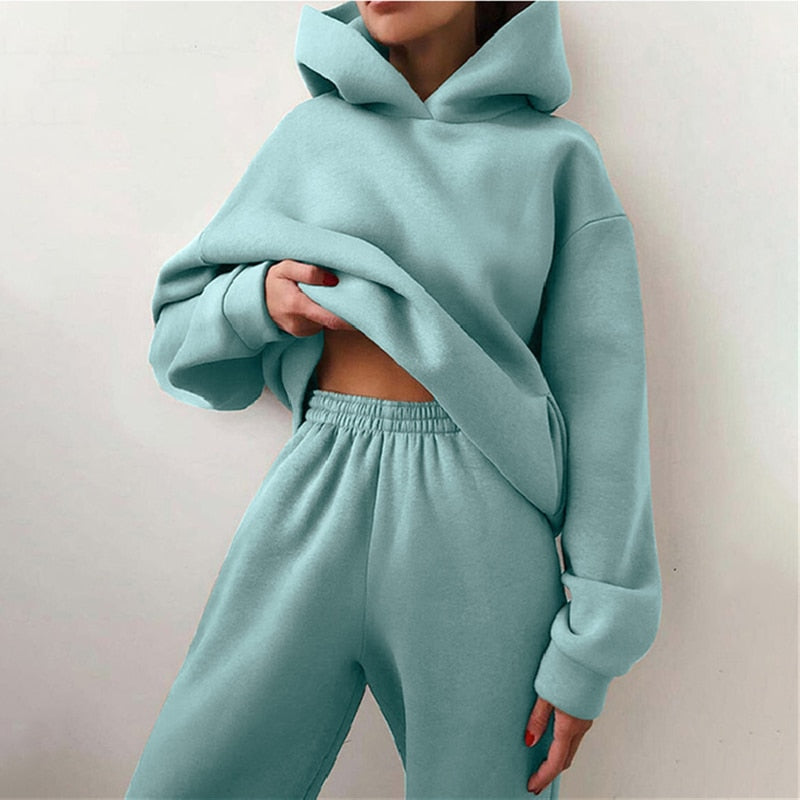 Damen Oversized Tracksuit mit Fleece – Ansicht 14 – VYROX