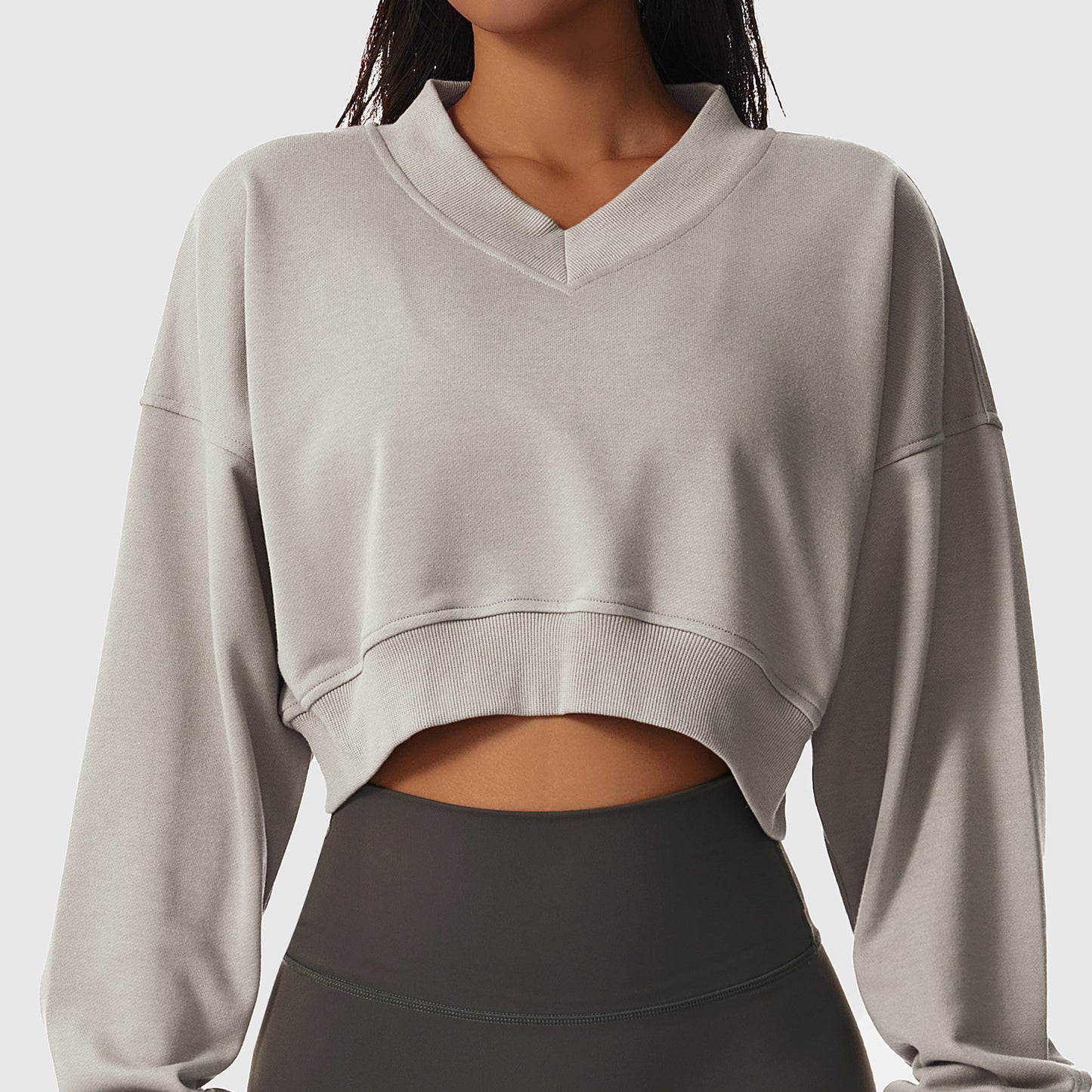 Loose Sports Sweater mit V-Ausschnitt – Ansicht 5 – VYROX