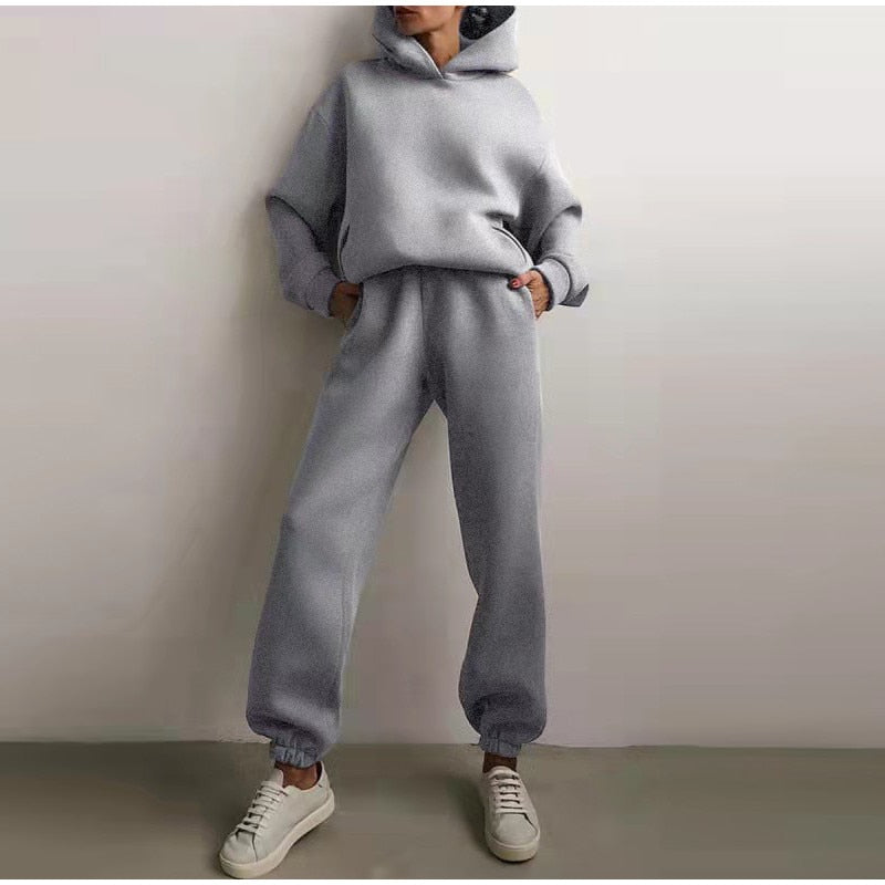 Damen Oversized Tracksuit mit Fleece – Ansicht 4 – VYROX