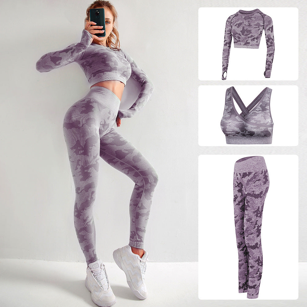 Camouflage 3-Piece Fitness Set Produktbild – VYROX