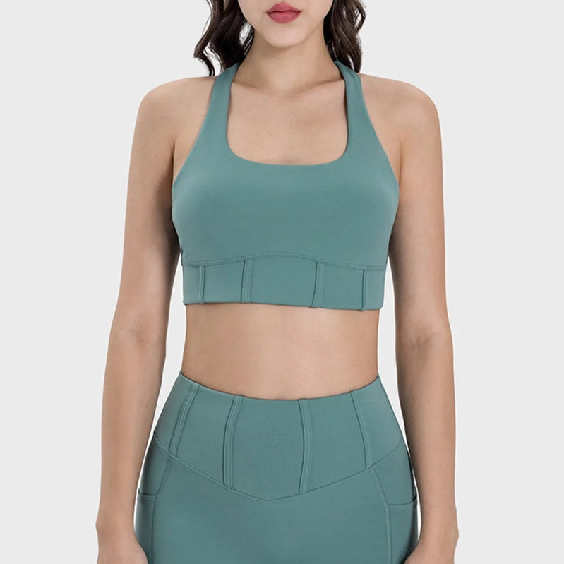 Aktives Tanktop mit quadratischem Ausschnitt und breiten Trägern – Ansicht 7 – VYROX
