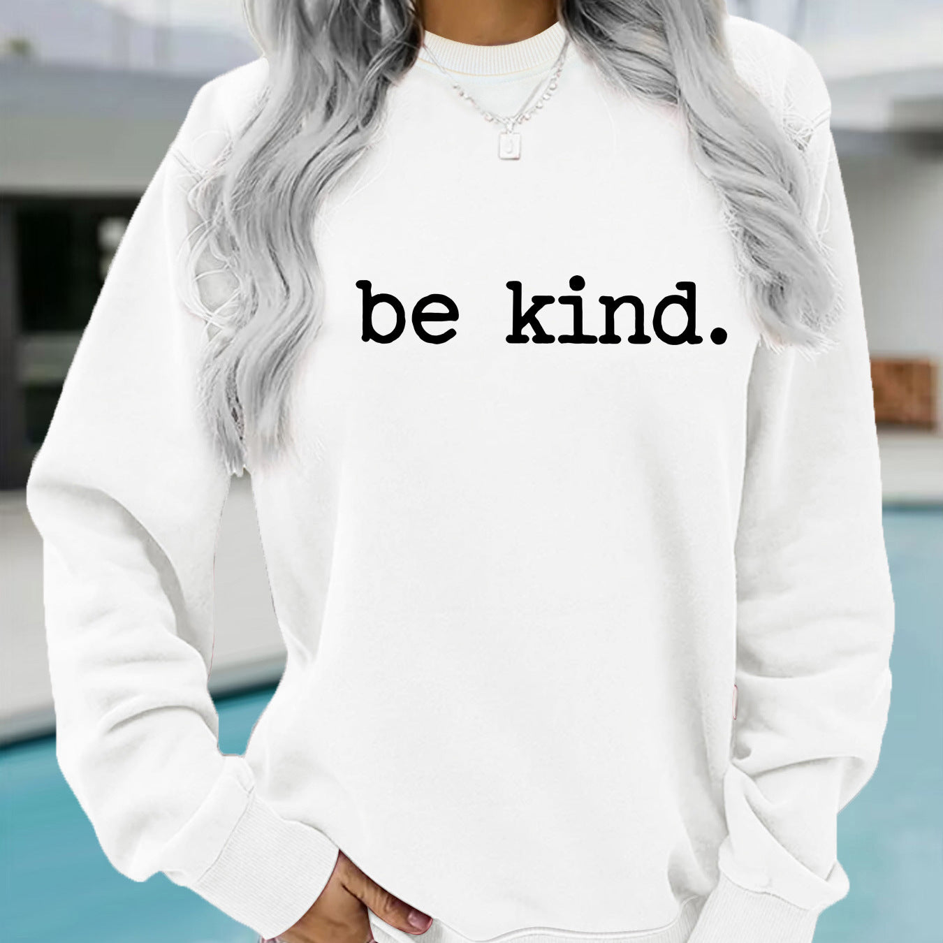 Be kind hoodie Detailansicht – VYROX