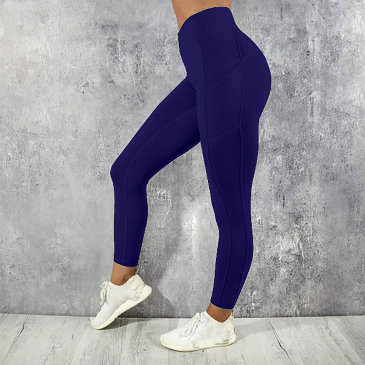 High-Waist Sport-Leggings mit Seitentaschen – Ansicht 6 – VYROX