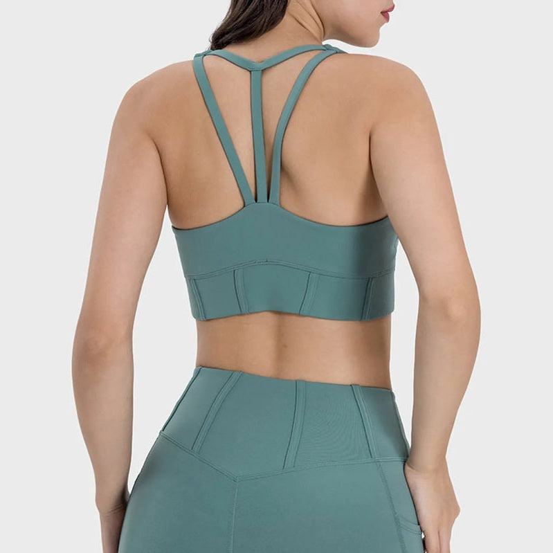Aktives Tanktop mit quadratischem Ausschnitt und breiten Trägern – Ansicht 9 – VYROX