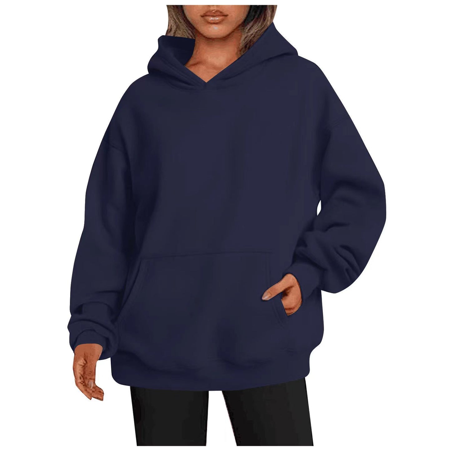 Casual Hoodie mit Kapuze & Taschen – Ansicht 20 – VYROX