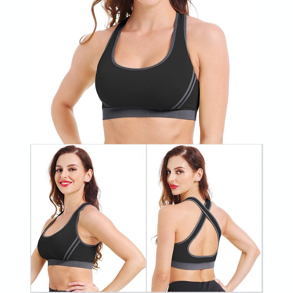 Cross Back Sports Bra – Push-Up – VYROX Fitnesswear