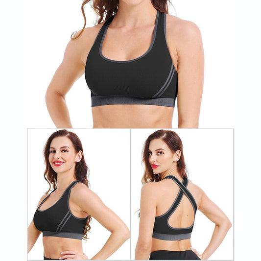 Cross Back Sports Bra – Push-Up – VYROX Fitnesswear