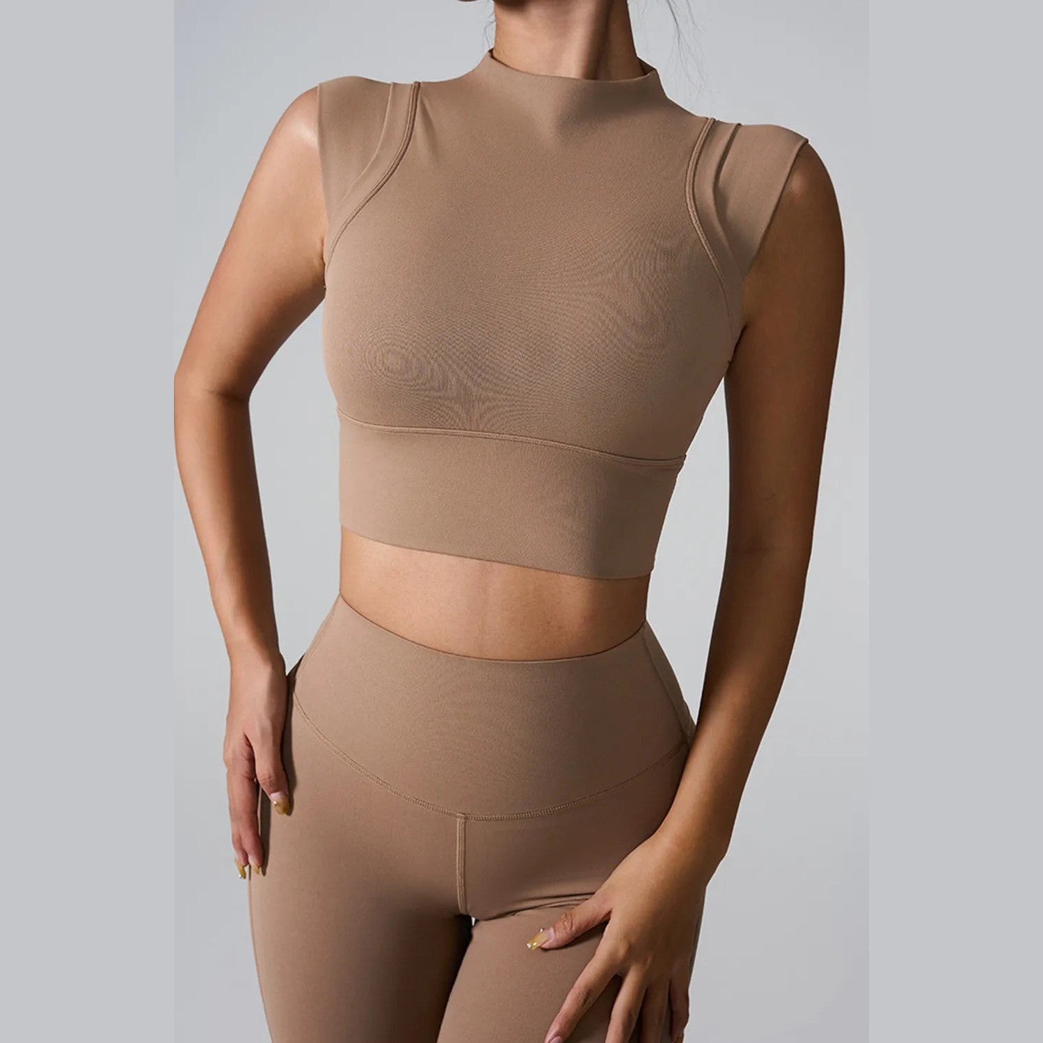 Aktives Tanktop mit Stehkragen Produktbild – VYROX