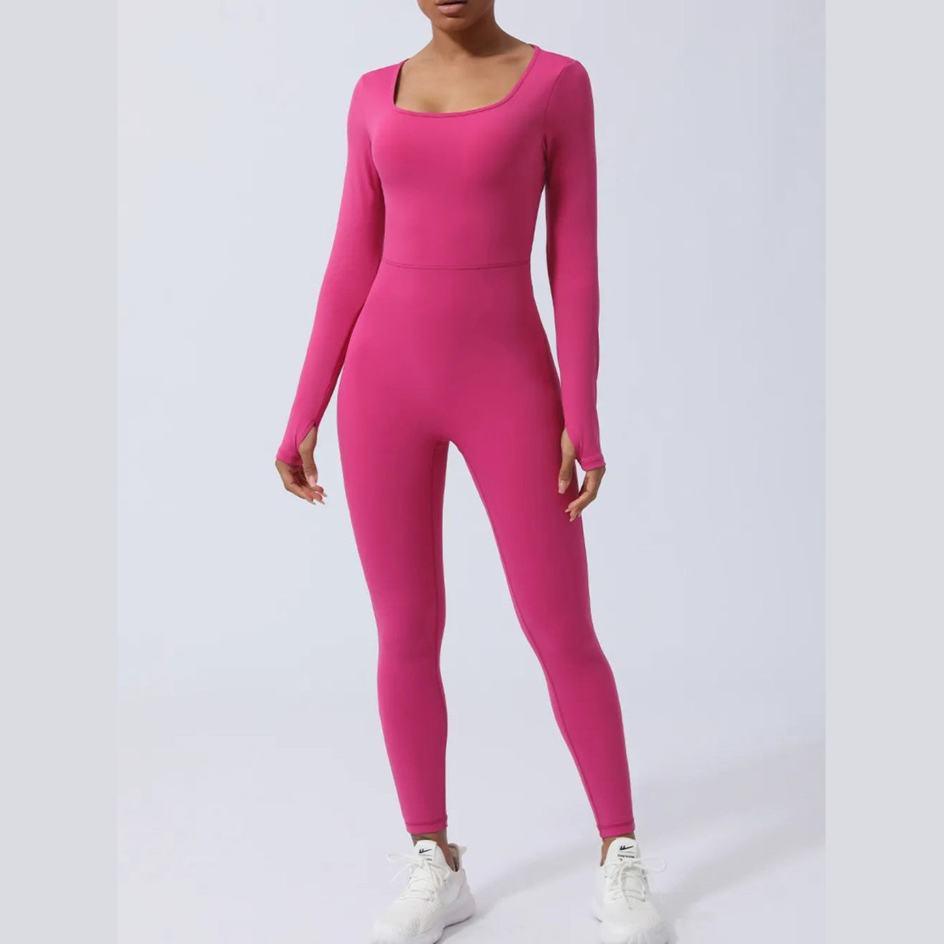 Rückenfreier Langarm-Jumpsuit – Ansicht 13 – VYROX