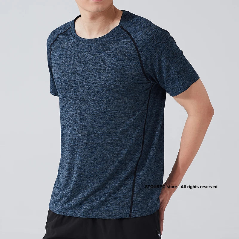 Herren Quick-Dry Compression Sport T-Shirt Detailansicht – VYROX